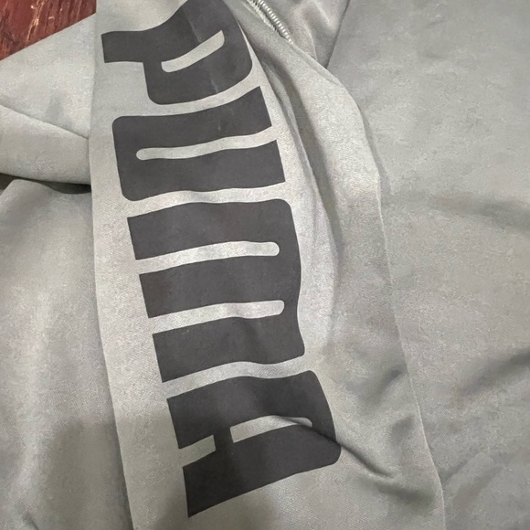 PUMA men’s dark grey zip up hoodie - Picture 10 of 10